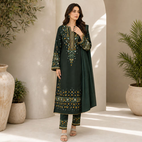MEHERMA suit - Pure lawn cotton