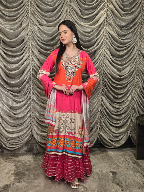 Tanishq Sharara - Pure Muslin