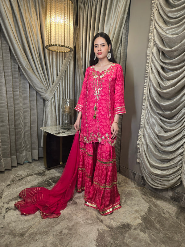 Sitara Sharara - Pure Muslin