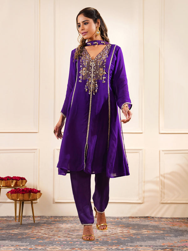 Sajni Suit - Pure Chinon