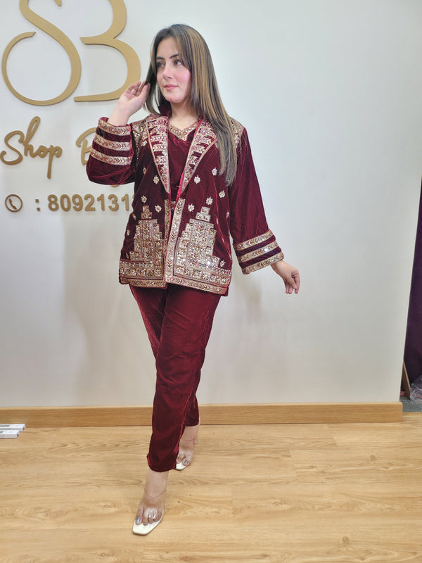 Jacket style Indo western Dress