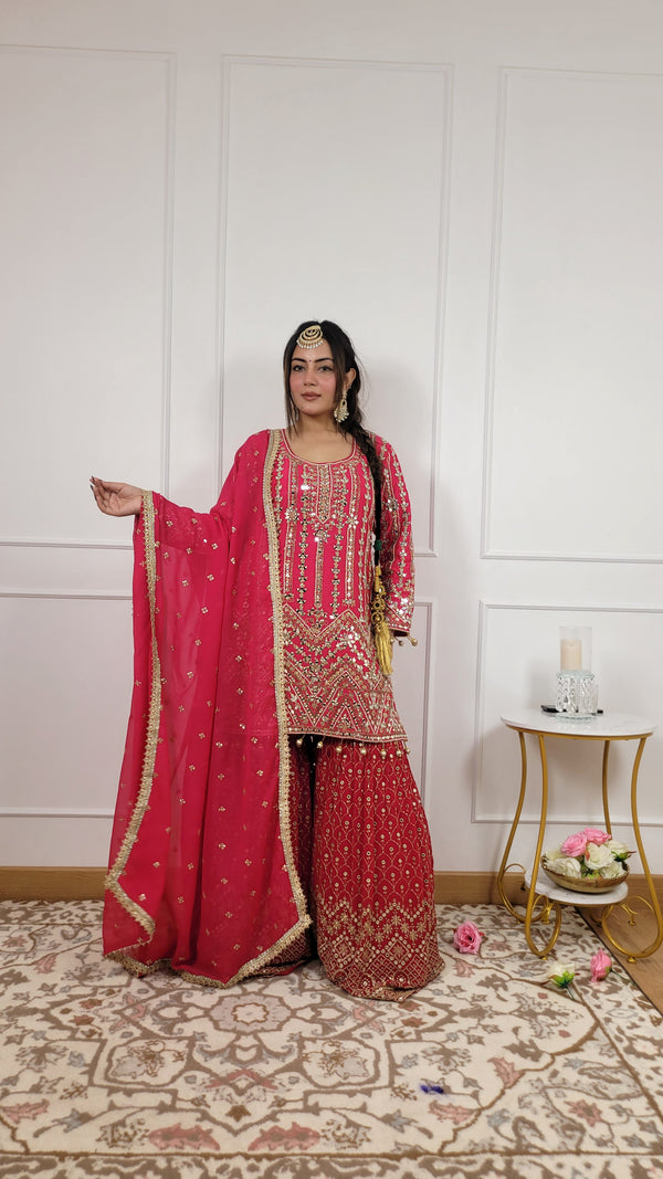 Husn-E-Jahan Sharara - Pure Georgette
