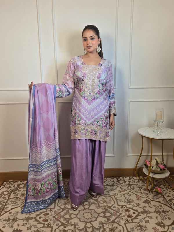 Zewar Farshi Suit- Pure Muslin