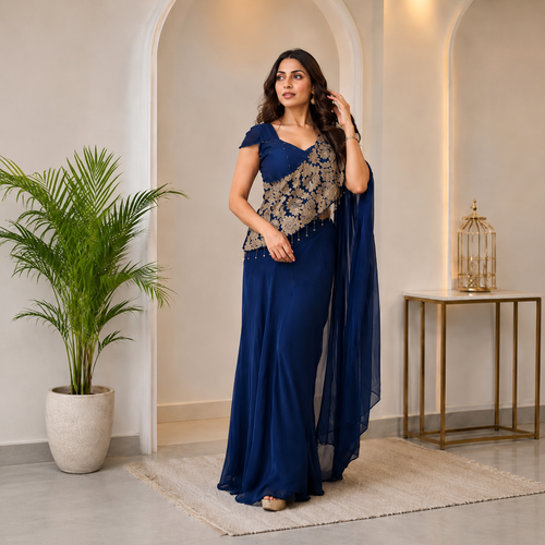 Royal dusk indo western dress