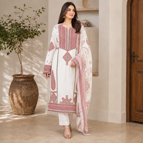Rustom suit - Viscose gajji