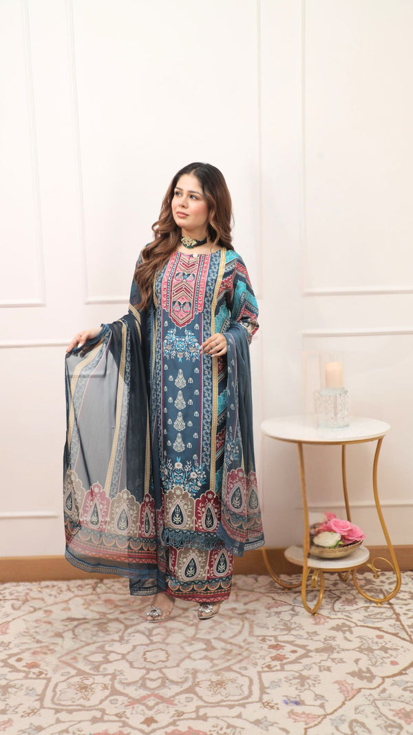 Afreen Suit - Pure Crepe