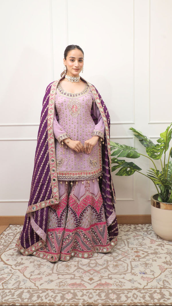 Ishq Sharara -  Pure Georgette