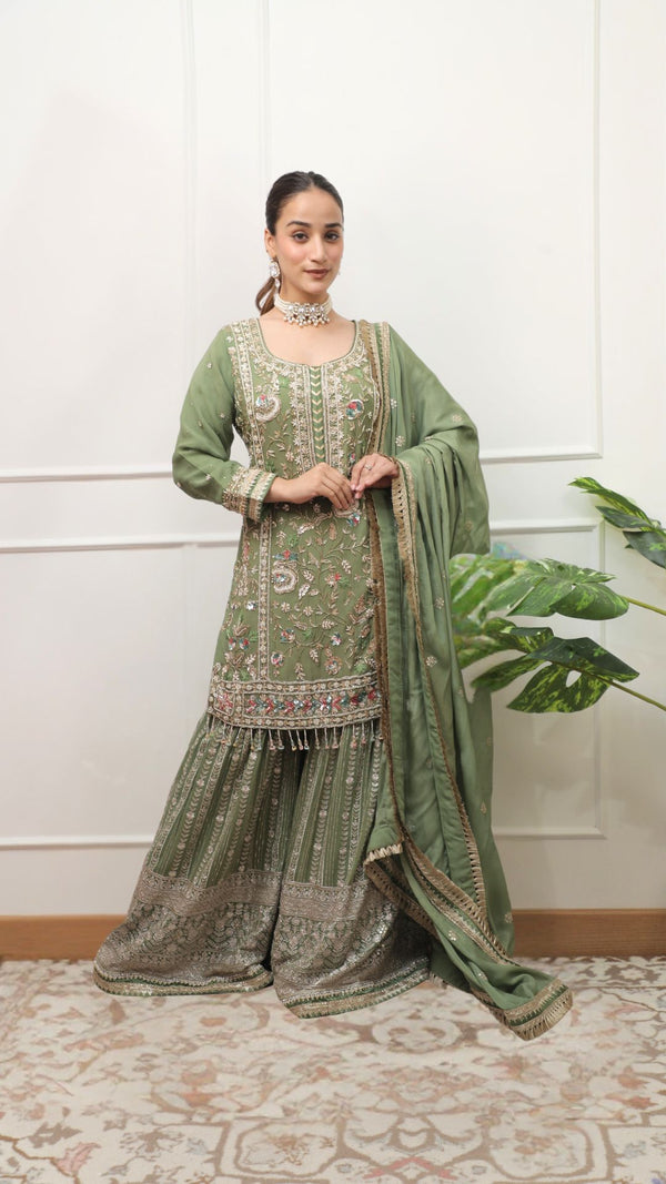 Padmavat Sharara - Pure Georgette