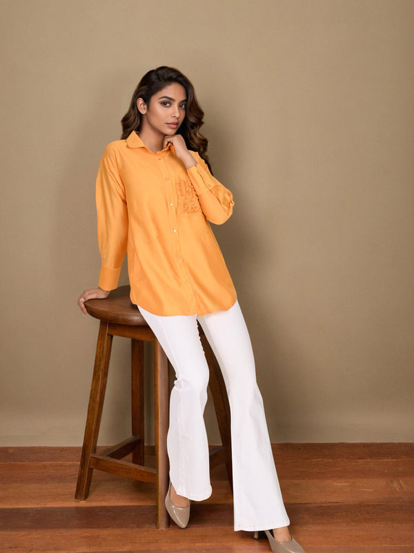 Mango Muse Shirt - Pure Cotton