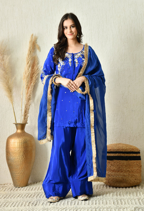 Silsila-E-Farshi Suit - Pure Crepe