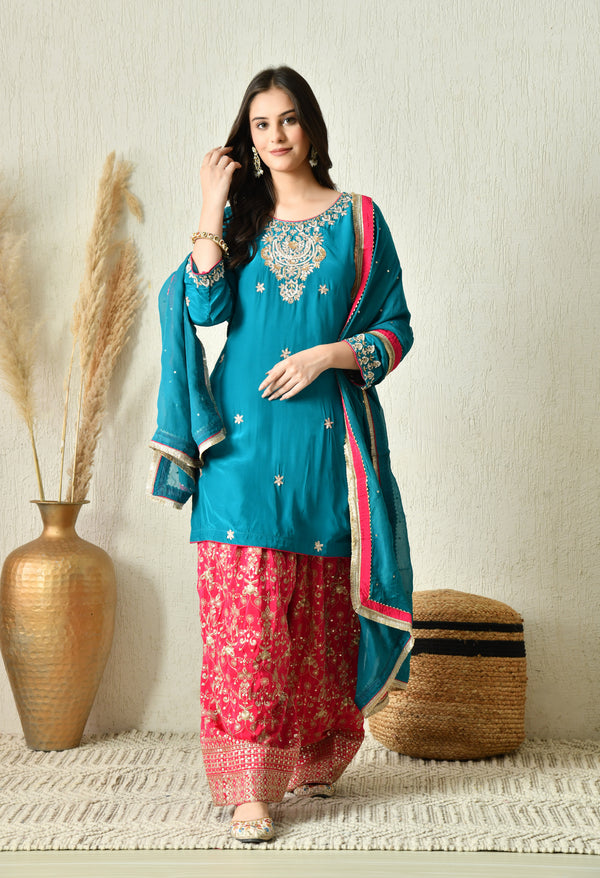 Veer - Zaara Farshi suit - Pure Crepe