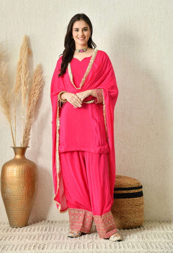 Rang -e-Madhuri Farshi - Pure Crepe