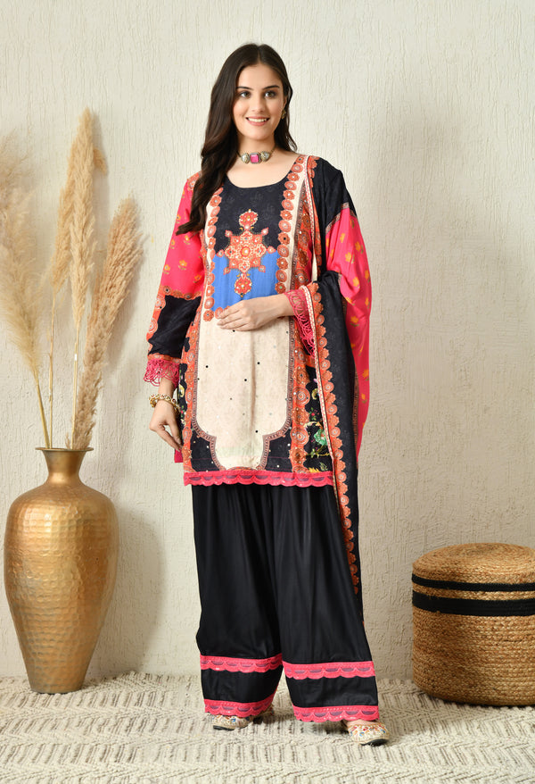 Shehnaaz Farshi Suit- Pure Muslin