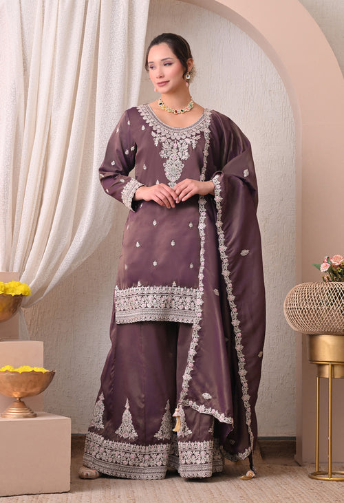 Sona-E-Adaab sharara - Pure Tissue