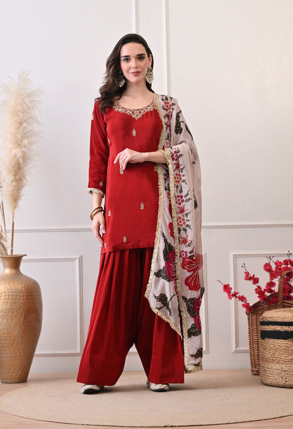 Amber Farshi Suit - Pure Crepe