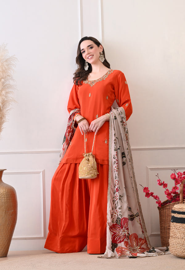 Amber Farshi Suit - Pure Crepe