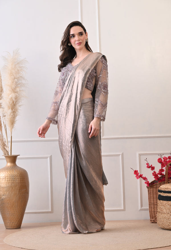 Molten Muse Saree - Pure Tissue