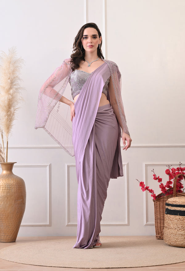 Lavender Luxe Drape - Pure Imported Lycra