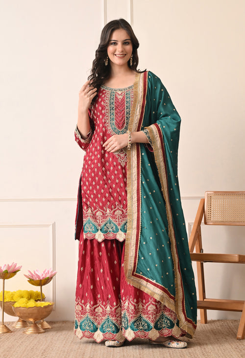 Ruhani ada sharara - Pure Crepe