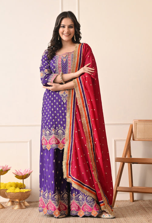 Ruhani ada sharara - Pure Crepe