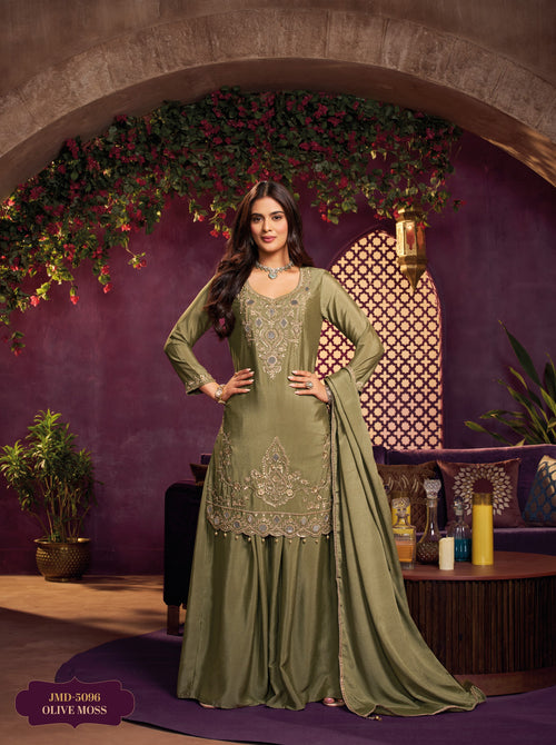 Zaitoon suit - Pure chinon