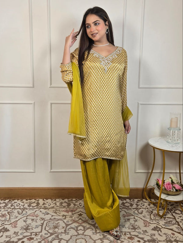 Citrus Grove Farshi Suit - Pure Muslin