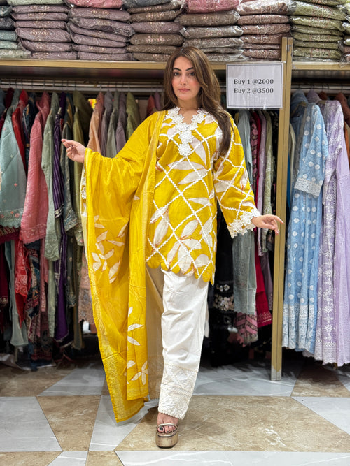 Ruby flora farshi suit - Pure Cotton