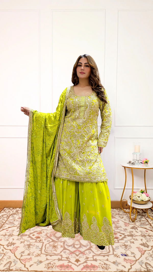 Qayamat Sharara - Pure Georgette
