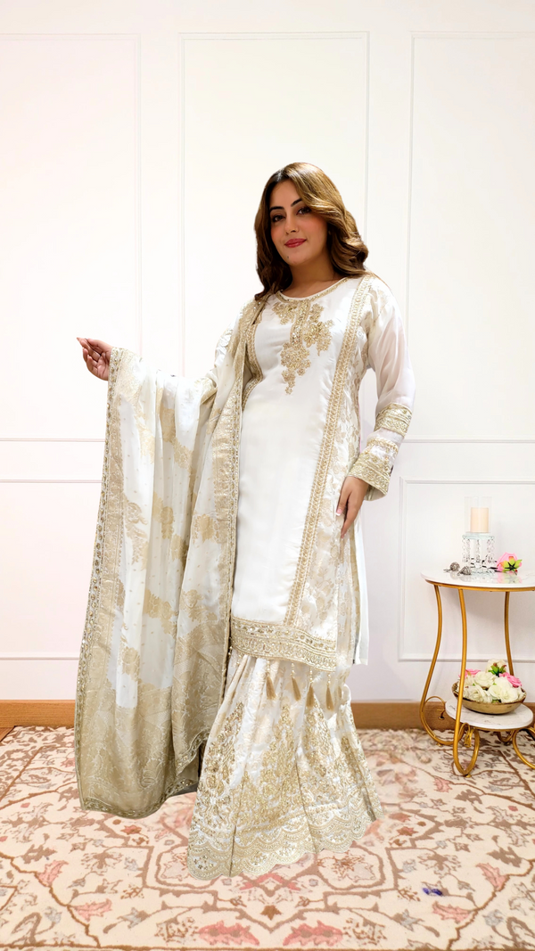Shahi Nazrana Suit - Pure Crepe