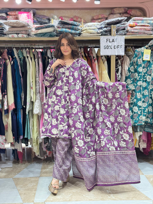 Gulmohar grace farshi - Pure cotton