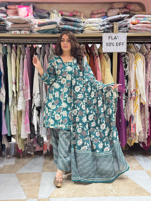 Gulmohar grace farshi - Pure cotton