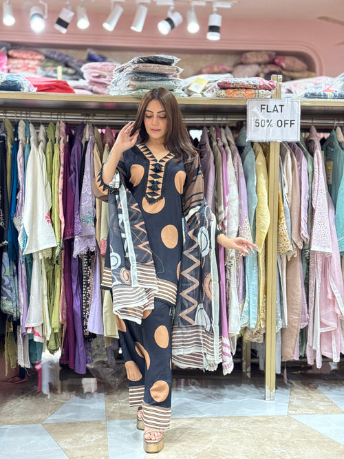 Polka luxe suit - Pure Muslin