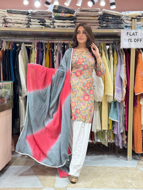 Flora Fusion Suit - Pure Cotton (Grey)