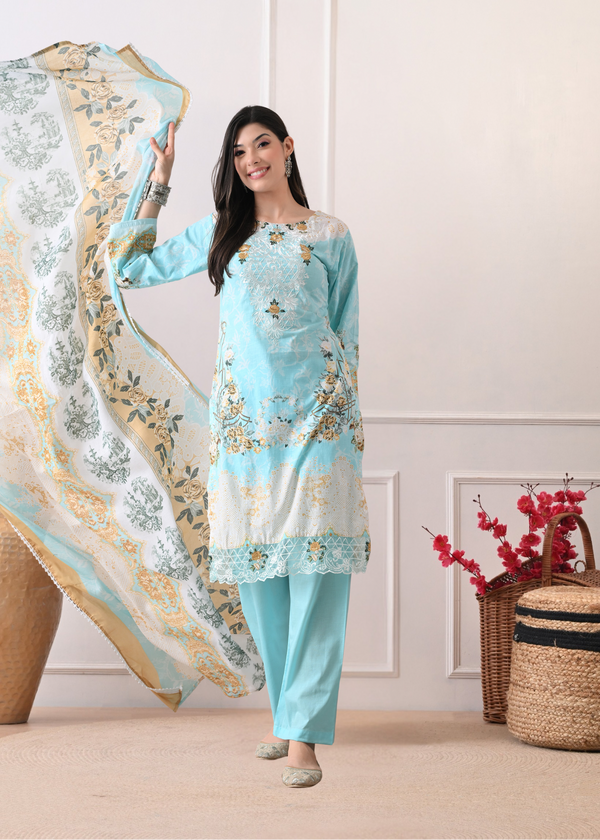 Shahi Adaa Suit - Pure Cotton