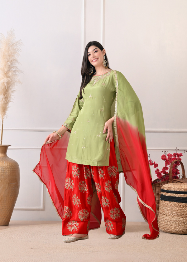 Mehfil-E-Rang Farshi - Pure Crepe