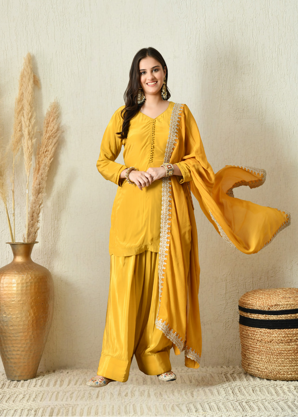 Noor-E-Farshi Suit - Pure Crepe