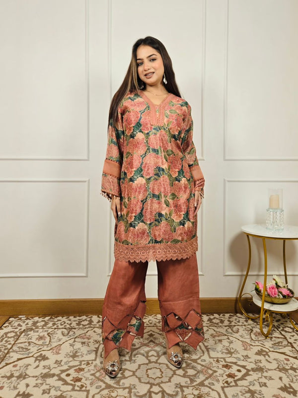 Rosewood Co-ord Set- Pure Chinon