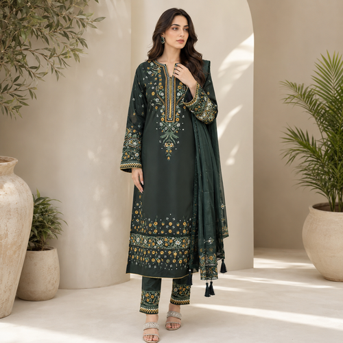 MEHERMA suit - Pure lawn cotton
