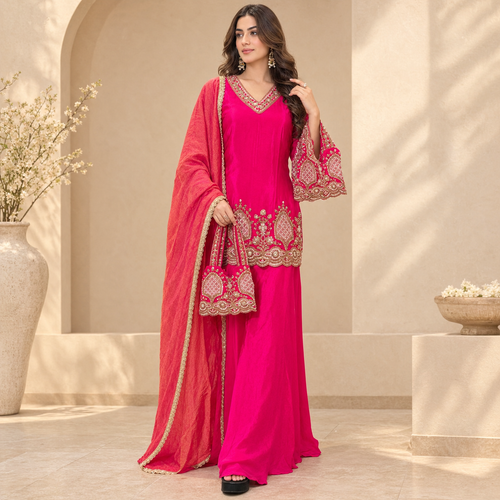 Raj Rani sharara - Pure crepe