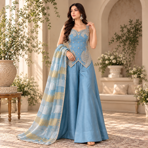 Mehfil-e-Rose indo western dress