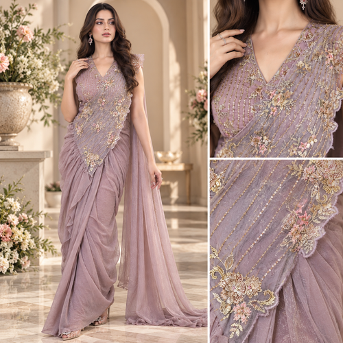 Rooh-e-naaz predraped saree