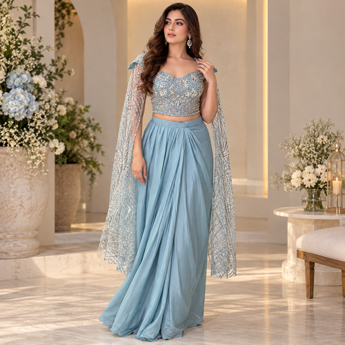 Cinderella indo western dress