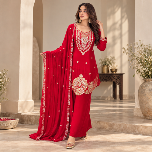Rang bahaar suit - Pure chinon