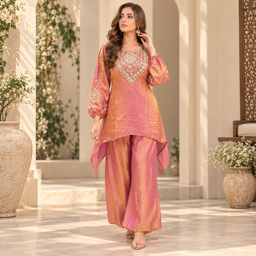Brown goddess indo western dress