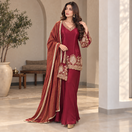 Raj Rani sharara - Pure crepe