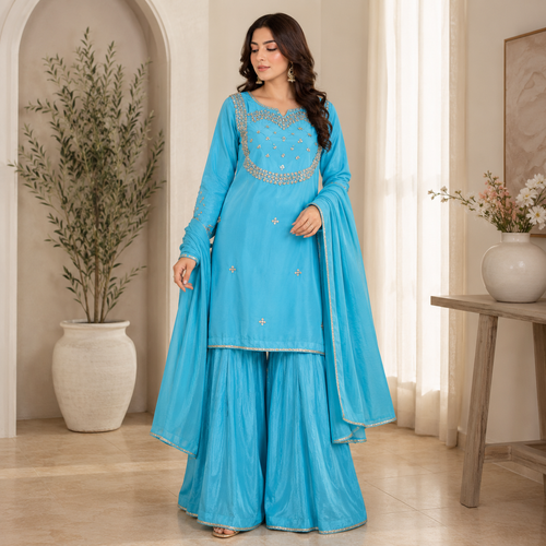 Gulrukh suit - Pure chinon