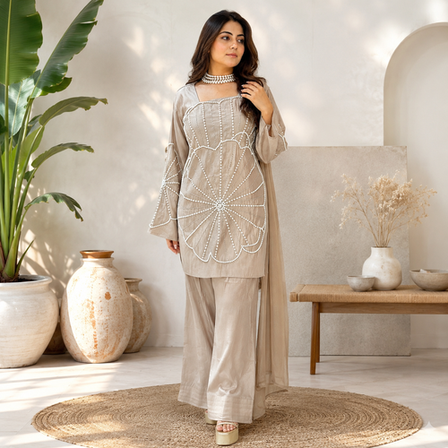 Noor-e-Pearl - Pure cotton silk