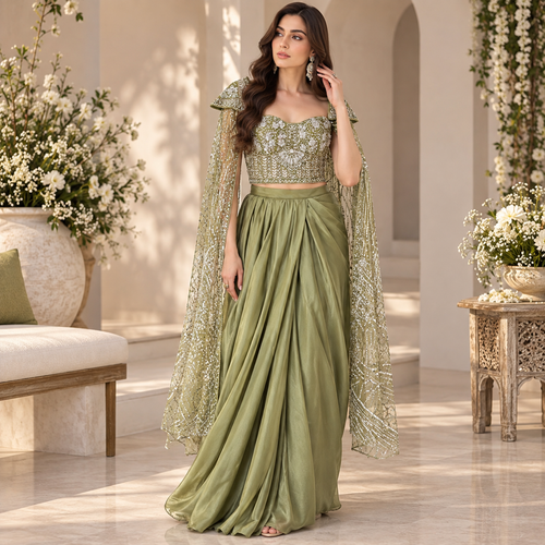 Cinderella indo western dress