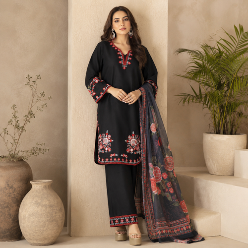 Black aura suit - Pure cotton