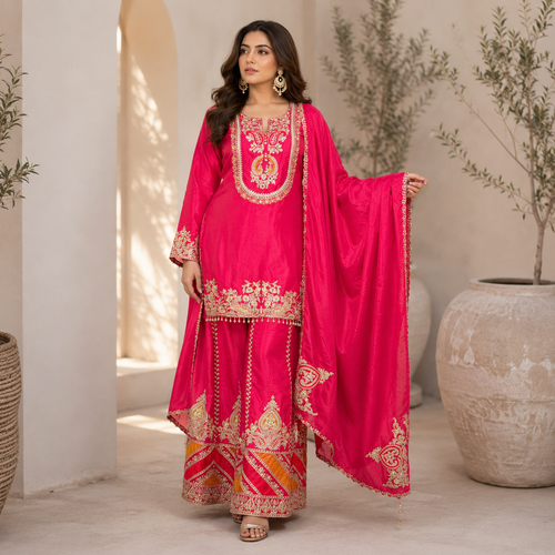 Noor-e-Naaz sharara - Pure Chinon